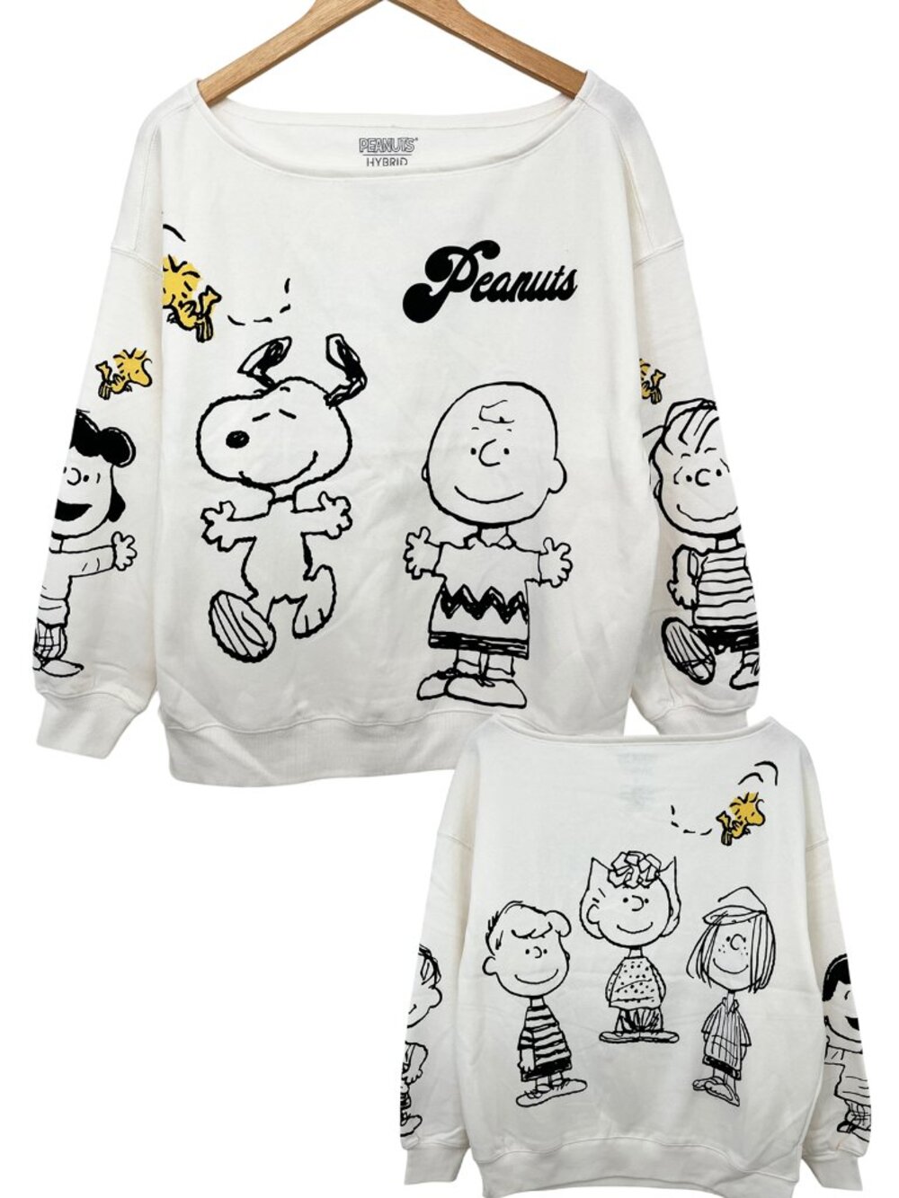 NWOT Peanuts Off The Shoulder Women’s Sweatshirt Small
